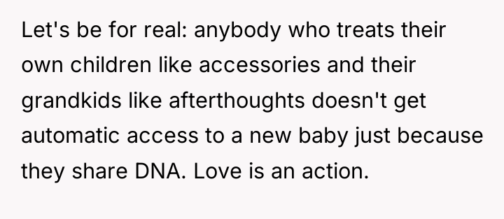Let's be for real: anybody who treats their own children...