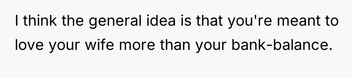 I think the general idea is that you're meant to...