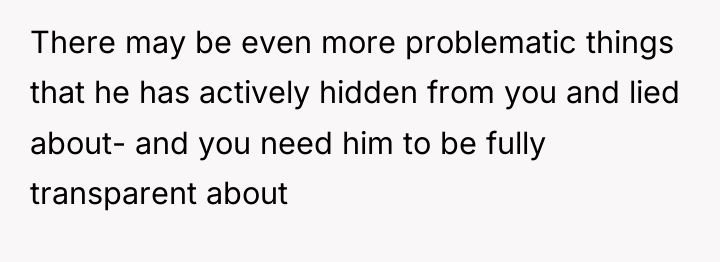There may be even more problematic things that he has...