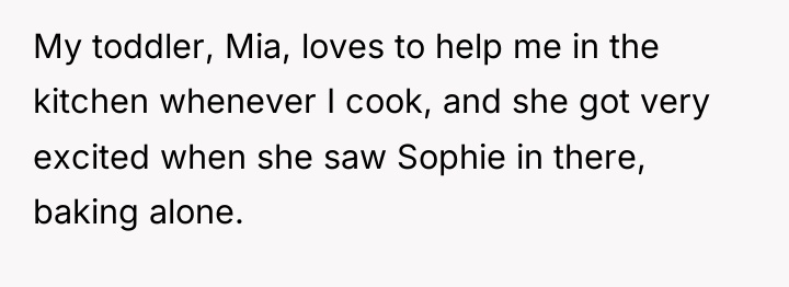 My toddler, Mia, loves to help me in the kitchen...