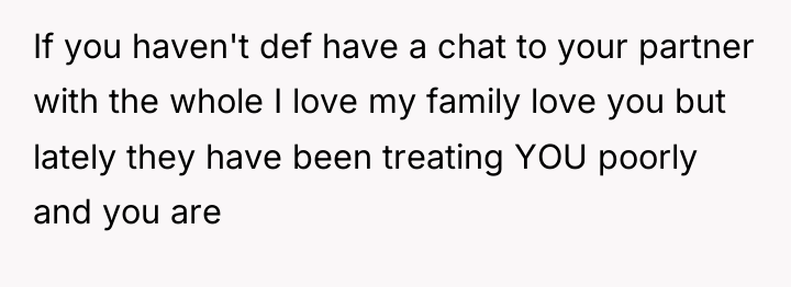 If you haven't def have a chat to your partner...