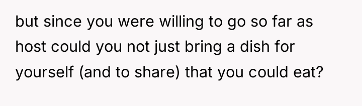 but since you were willing to go so far as...