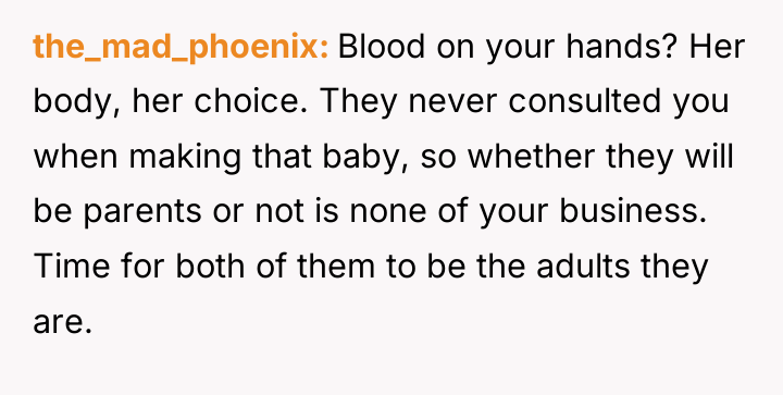 the_mad_phoenix Blood on your hands? Her body, her choice. They...