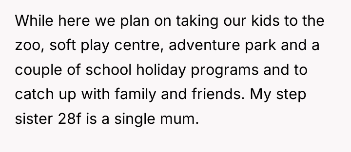 While here we plan on taking our kids to the...