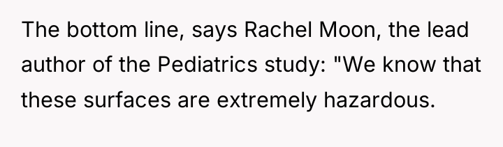 The bottom line, says Rachel Moon, the lead author of...