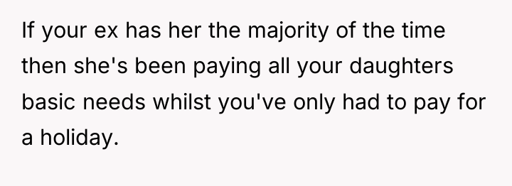 If your ex has her the majority of the time...