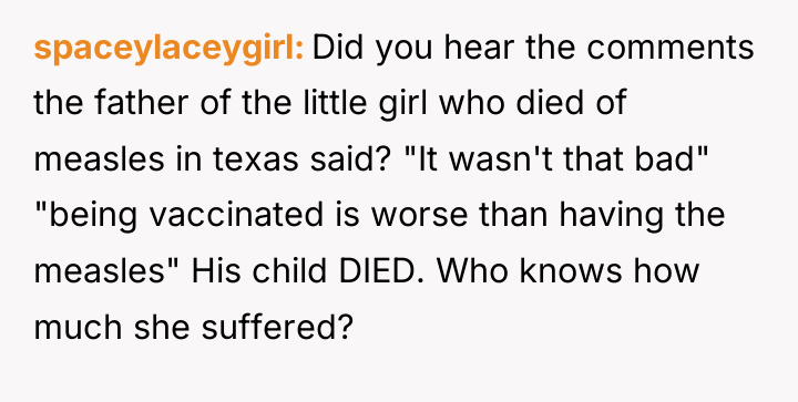 spaceylaceygirl Did you hear the comments the father of the...