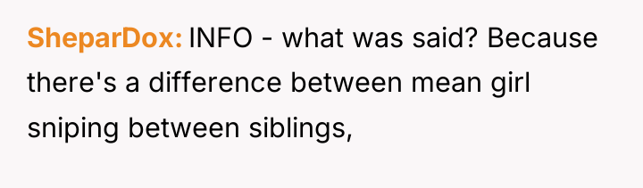 SheparDox INFO - what was said? Because there's a difference...