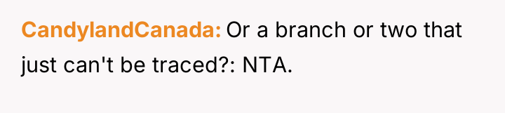 CandylandCanada Or a branch or two that just can't be...