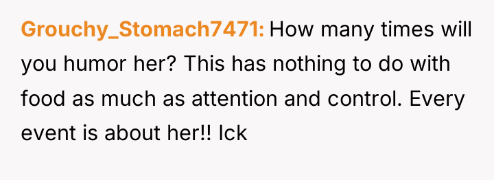 Grouchy_Stomach7471 How many times will you humor her? This has...