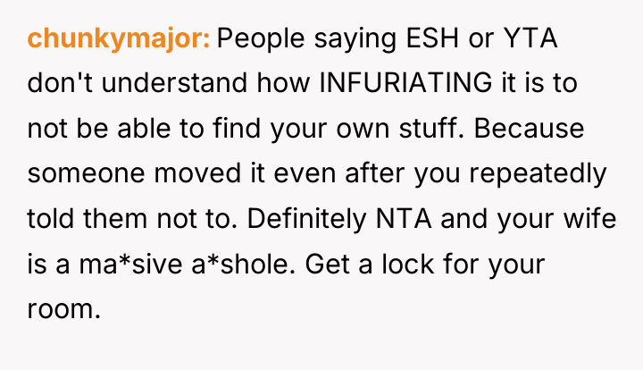 chunkymajor People saying ESH or YTA don't understand how INFURIATING...