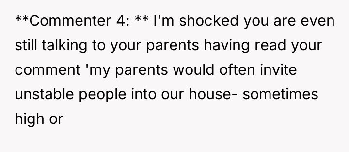 **Commenter 4: ** I'm shocked you are even still talking...