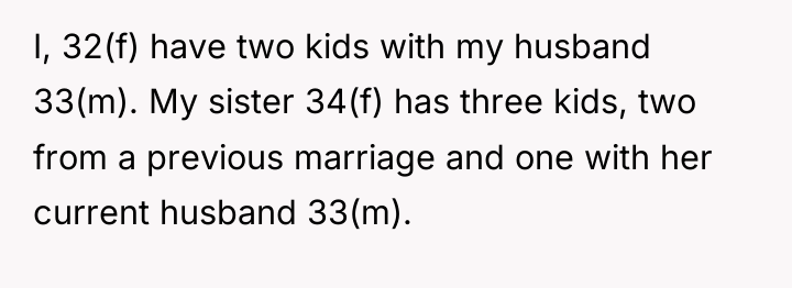 I, 32(f) have two kids with my husband 33(m). My...