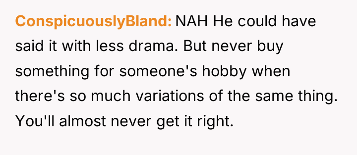 ConspicuouslyBland NAH He could have said it with less drama....