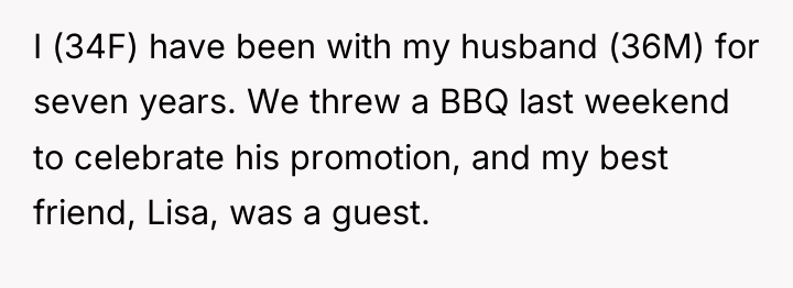 I (34F) have been with my husband (36M) for seven...