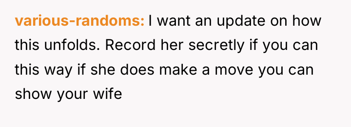 various-randoms I want an update on how this unfolds. Record...