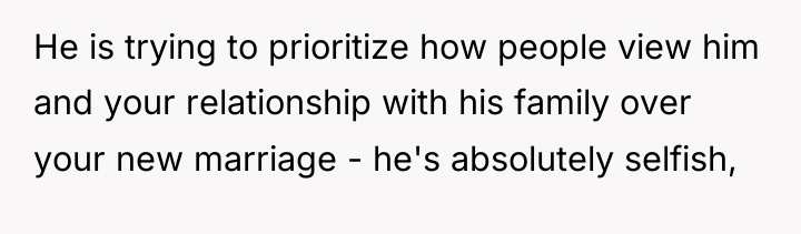 He is trying to prioritize how people view him and...