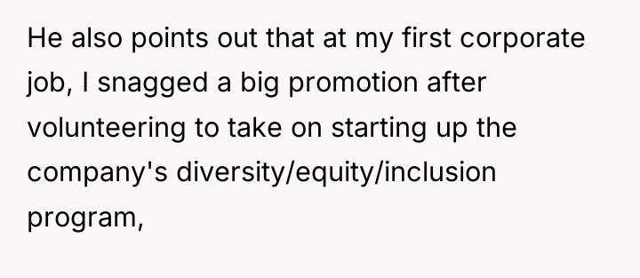 He also points out that at my first corporate job,...