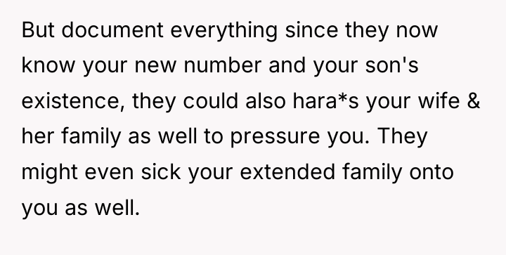 But document everything since they now know your new number...