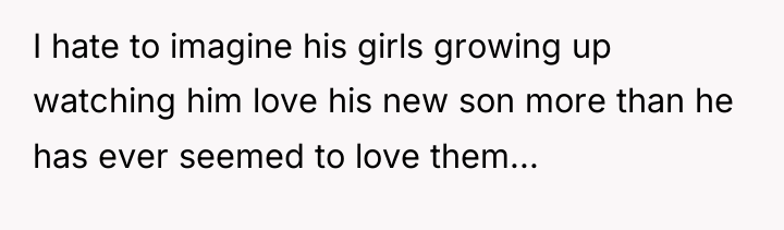 I hate to imagine his girls growing up watching him...