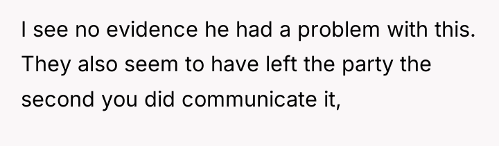 I see no evidence he had a problem with this....
