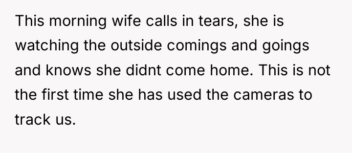 This morning wife calls in tears, she is watching the...