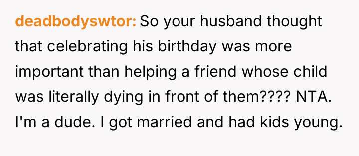 deadbodyswtor So your husband thought that celebrating his birthday was...