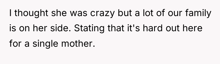 I thought she was crazy but a lot of our...