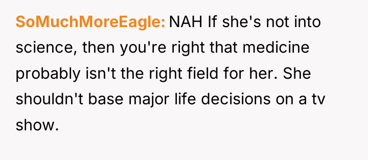 SoMuchMoreEagle NAH If she's not into science, then you're right...