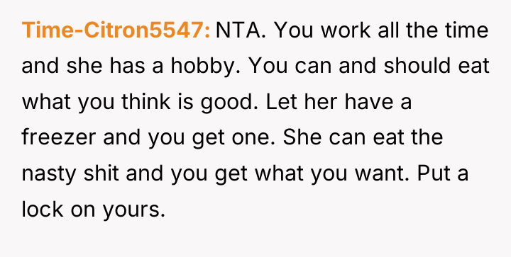 Time-Citron5547 NTA. You work all the time and she has...