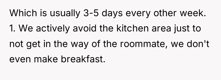 Which is usually 3-5 days every other week. 1. We...