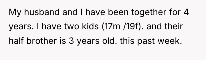 My husband and I have been together for 4 years....