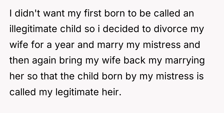 I didn't want my first born to be called an...