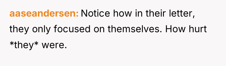 aaseandersen Notice how in their letter, they only focused on...