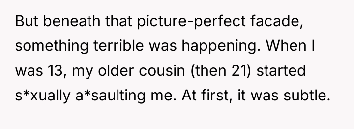 But beneath that picture-perfect facade, something terrible was happening. When...