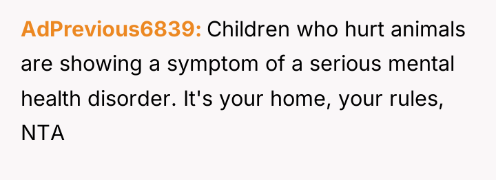 AdPrevious6839 Children who hurt animals are showing a symptom of...