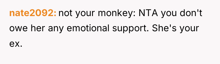 nate2092 not your monkey: NTA you don't owe her any...