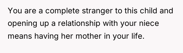 You are a complete stranger to this child and opening...