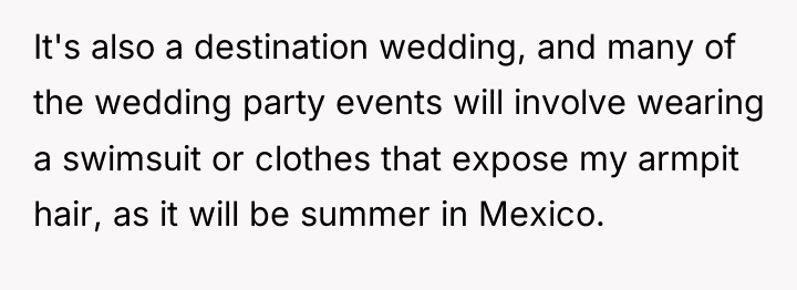 It's also a destination wedding, and many of the wedding...
