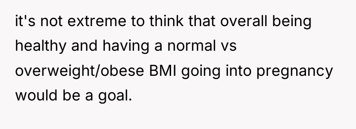 it's not extreme to think that overall being healthy and...