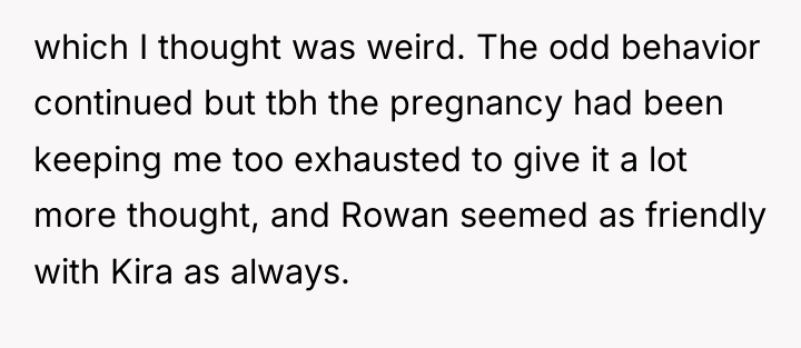 which I thought was weird. The odd behavior continued but...