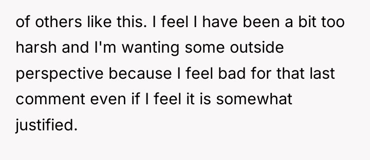 of others like this. I feel I have been a...