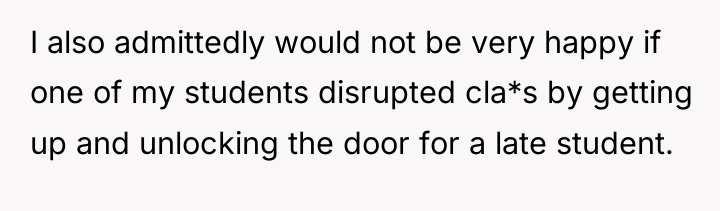 I also admittedly would not be very happy if one...