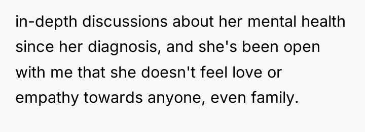in-depth discussions about her mental health since her diagnosis, and...