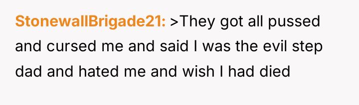 StonewallBrigade21 >They got all pussed and cursed me and said...