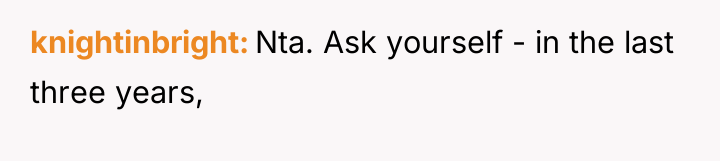 knightinbright Nta. Ask yourself - in the last three years,