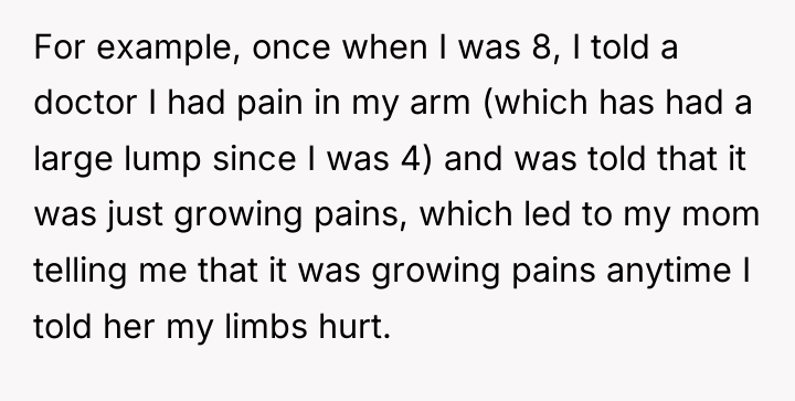 For example, once when I was 8, I told a...
