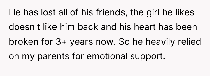 He has lost all of his friends, the girl he...