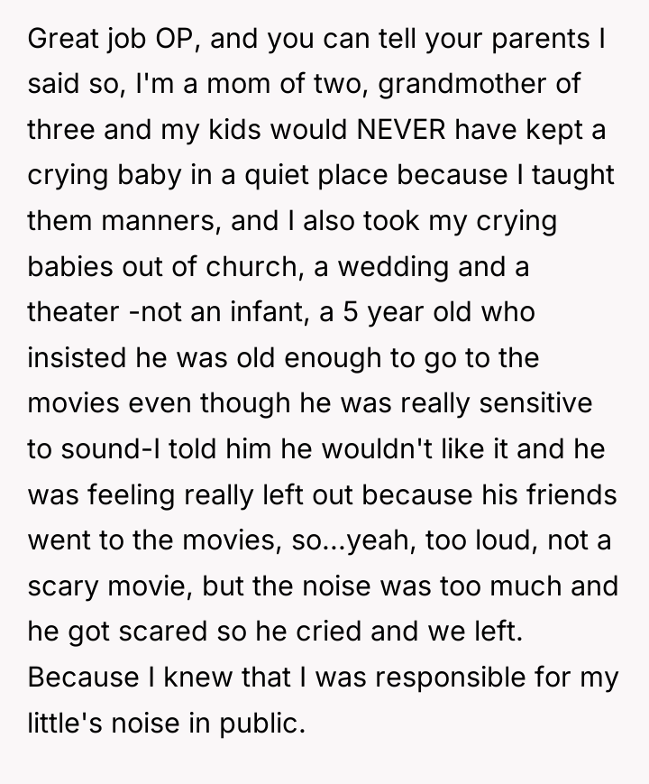 Great job OP, and you can tell your parents I...