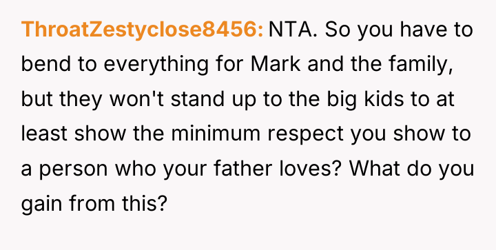 ThroatZestyclose8456 NTA. So you have to bend to everything for...